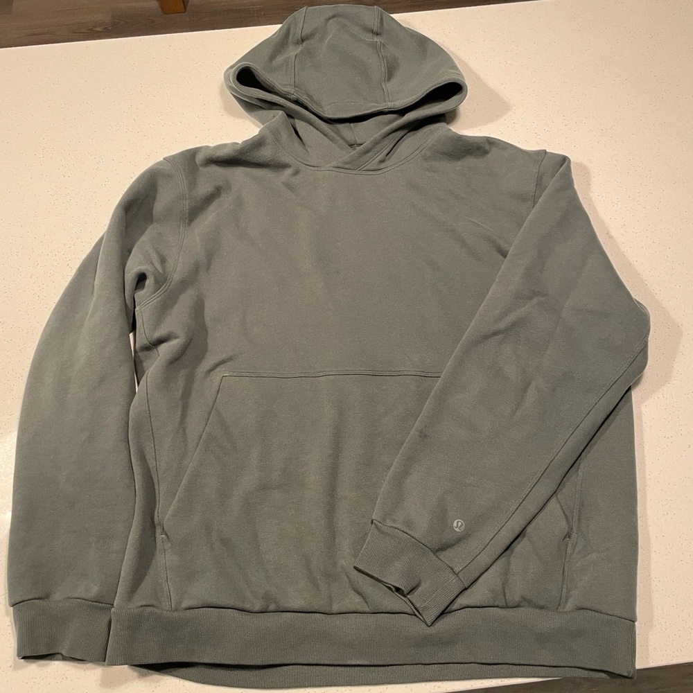 Mens Lululemon Steady State Hoodie (Green)